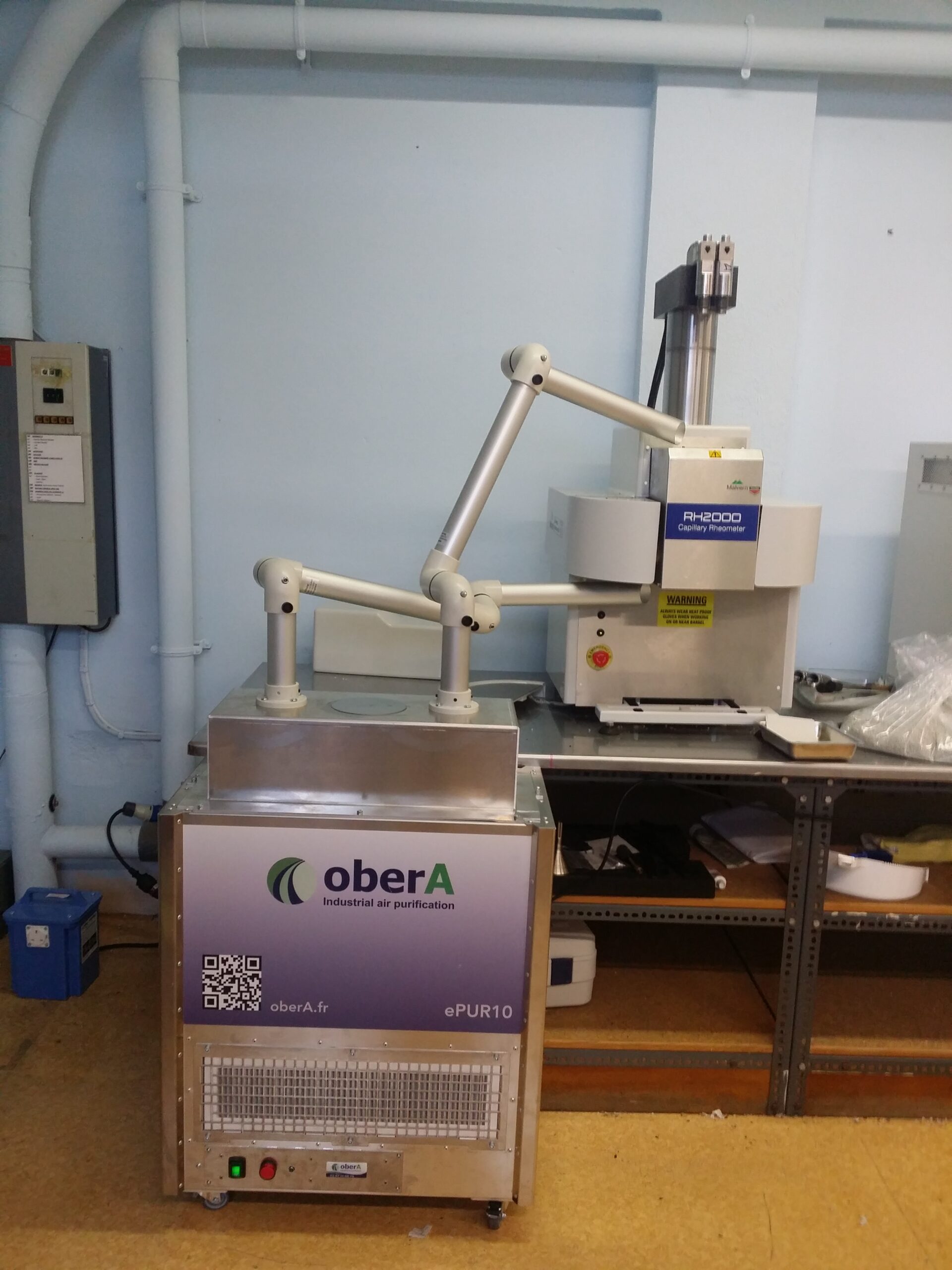 Urządzenia filtrujące, mobilne, przemysłowe, do 1000m³/h BASIC Obera ePUR 010 - obrazek 2