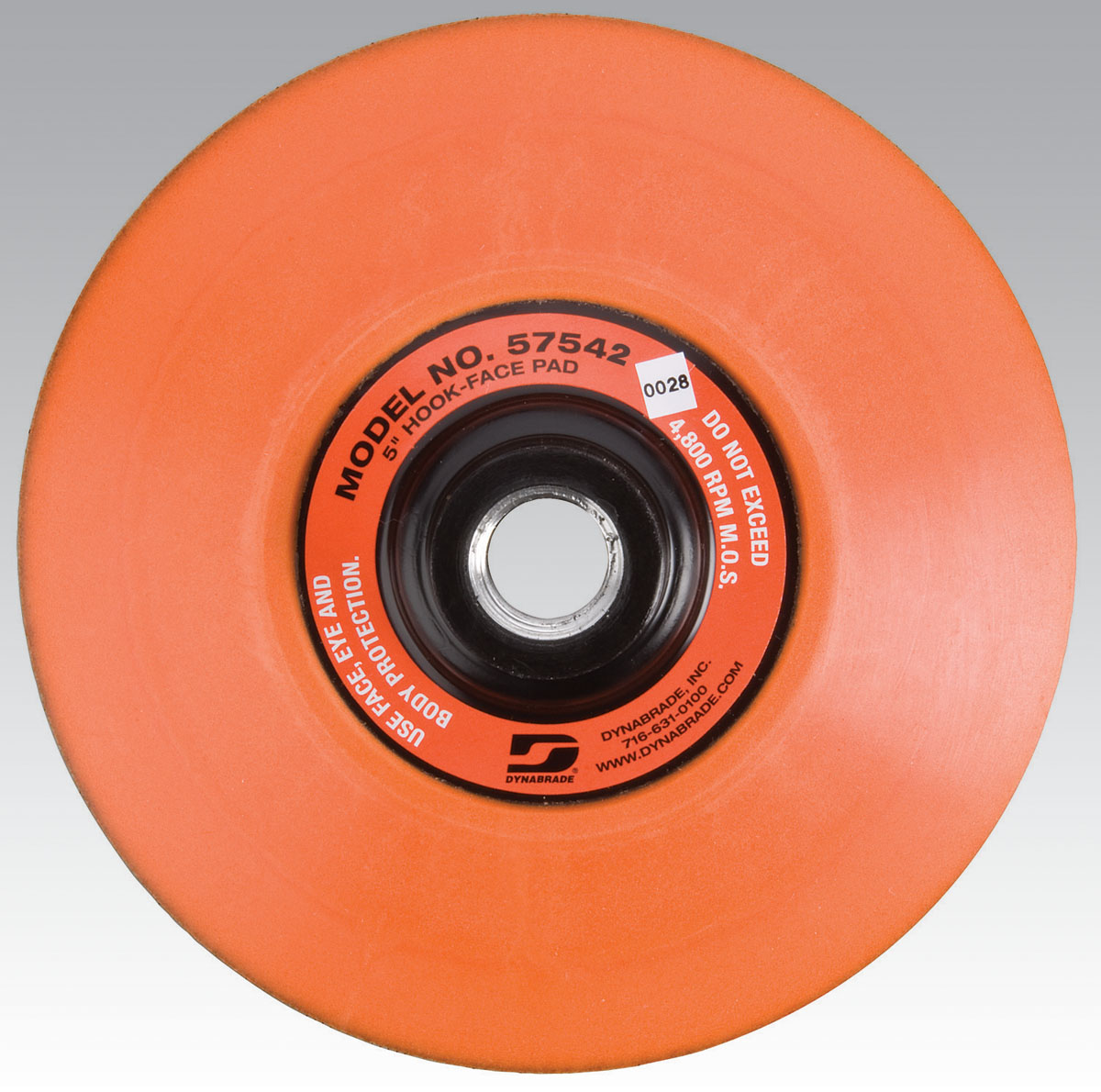 Tarcza robocza na rzep do polerki, Dynabrade, 125 mm, M14, soft, 16mm (57542) - obrazek 3
